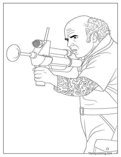 Schwoz Schwartz Coloring Page