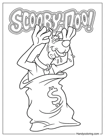 Scooby-Doo Popping Out of a Mystery Bag