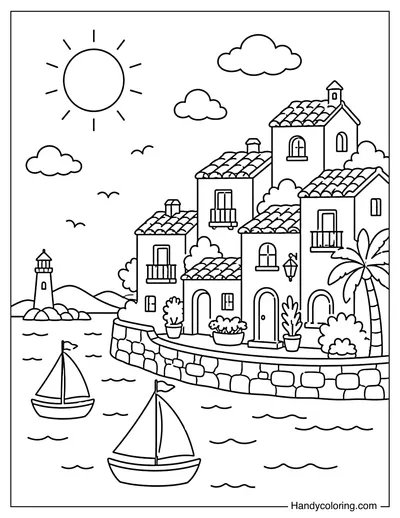 Seaside Town in Spain