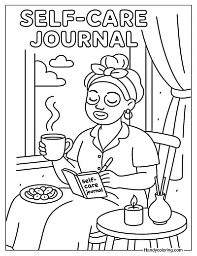 Self-Love Is Not Selfish Coloring Page