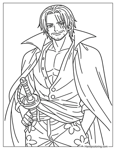 Shanks Holding The Gryphon Sword