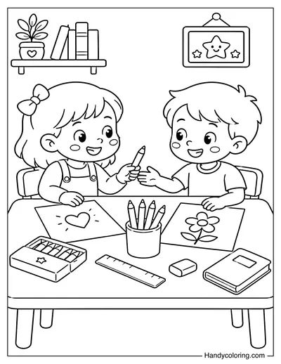 Sharing School Supplies