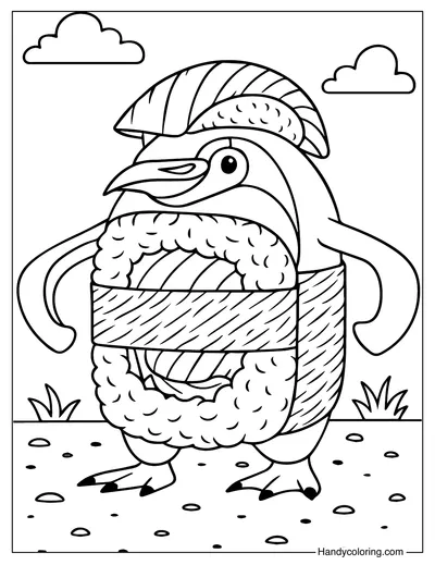 Sigma Boy Coloring Page