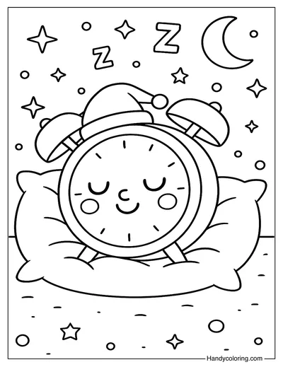 Silly Alarm Clock Sleeping Page