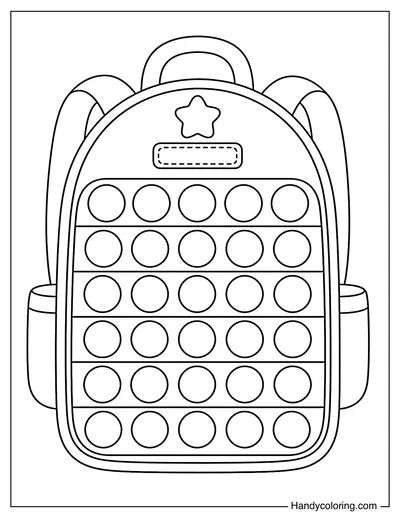 Simple Backpack Pop It