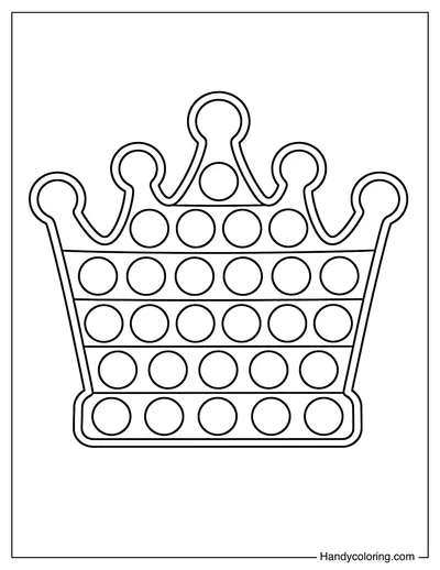 Simple Crown Pop It