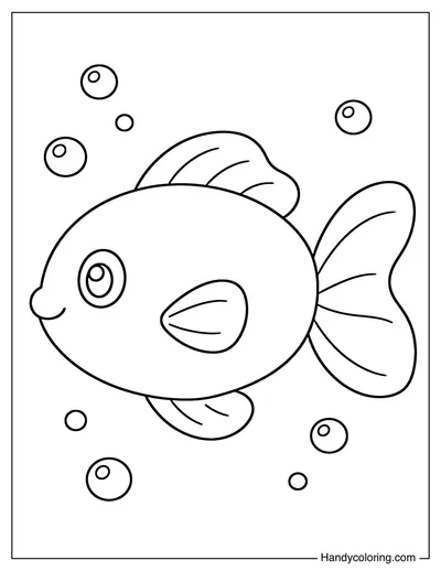 Simple Fish Swimming Underwater