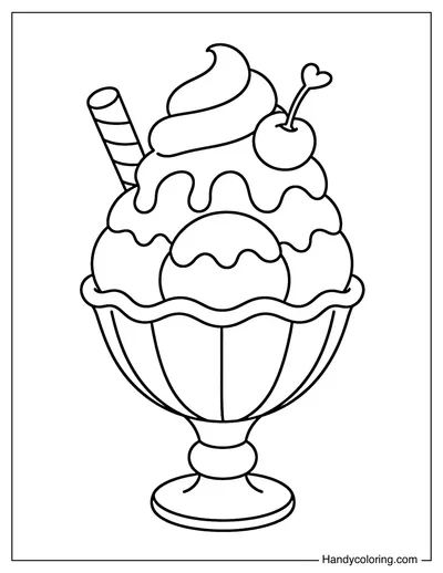 Simple Ice Cream Sundae Cup