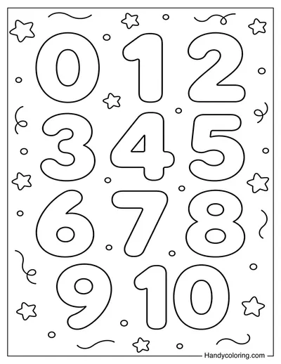 Simple Numbers Zero to Ten