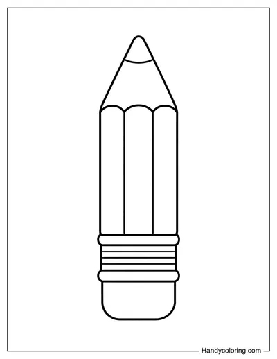 Simple Pencil Standing Upright