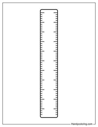 Simple Ruler with Measurement Marks