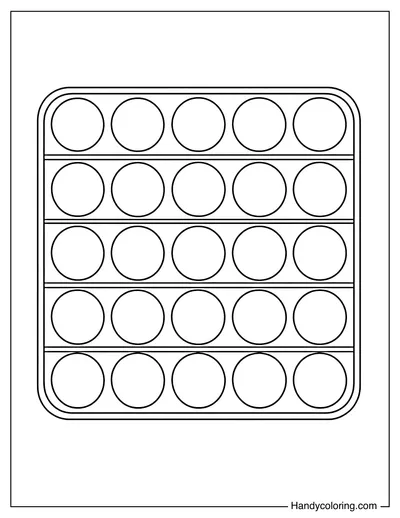Simple Square Pop It Board