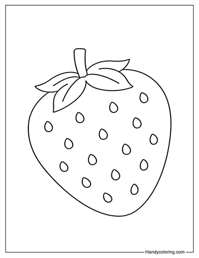 Simple Strawberry with Big Seeds