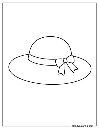 Simple Sun Hat with Bow
