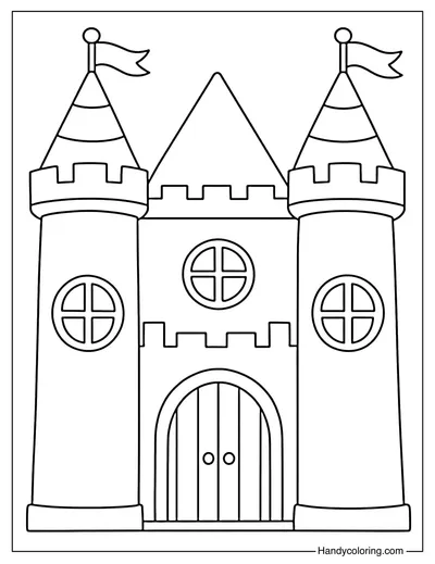 Simple Twin Tower Castle