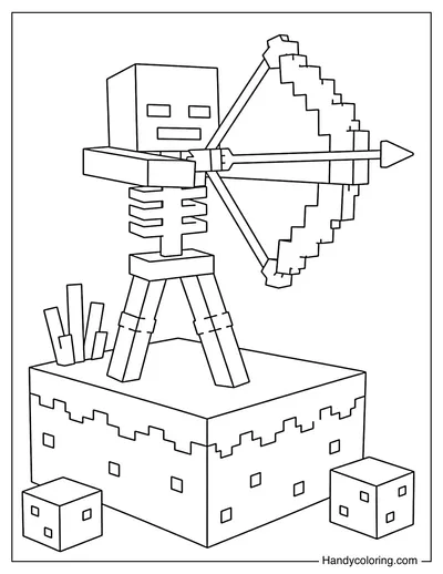 Skeleton Holding a Bow