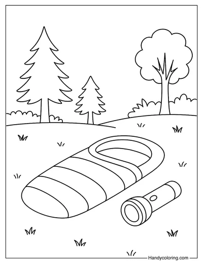 Sleeping Bag and Flashlight Page