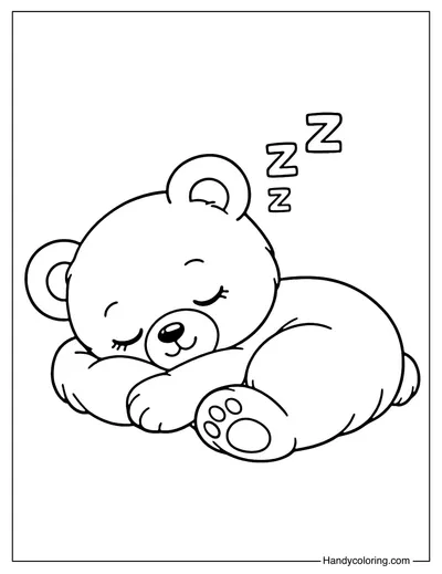 Sleeping Teddy Bear