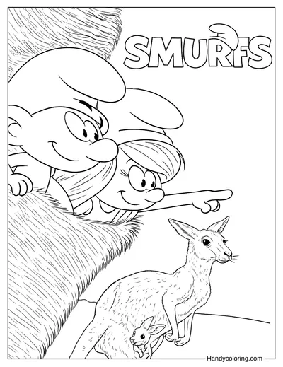 Smurfs 2025 Coloring Page