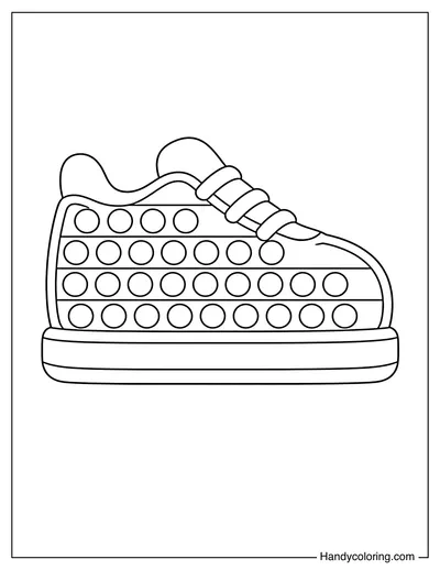 Sneaker Shoe Pop It Side View