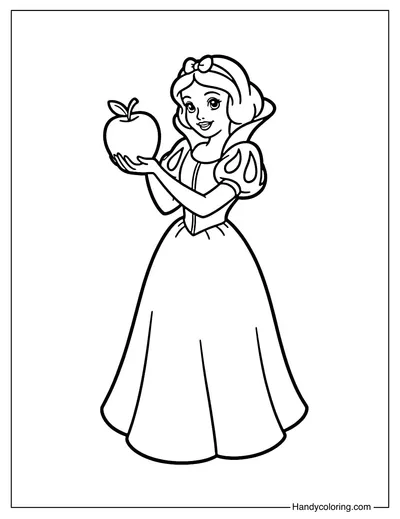 Snow White with Apple