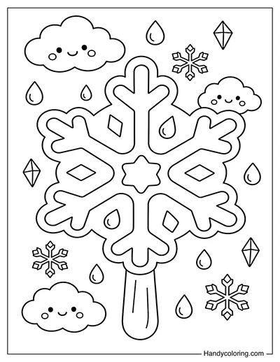 Snowflake Splash Popsicle