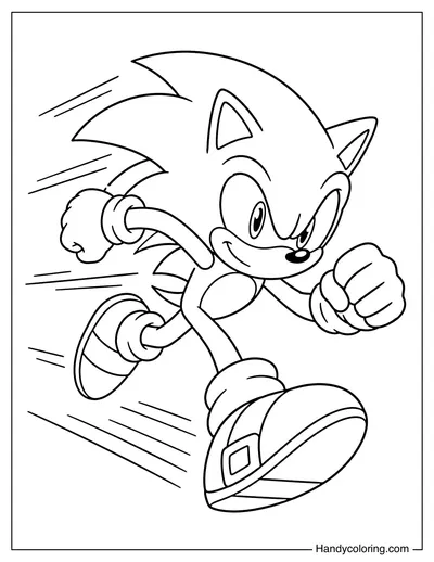 Sonic Running Fast