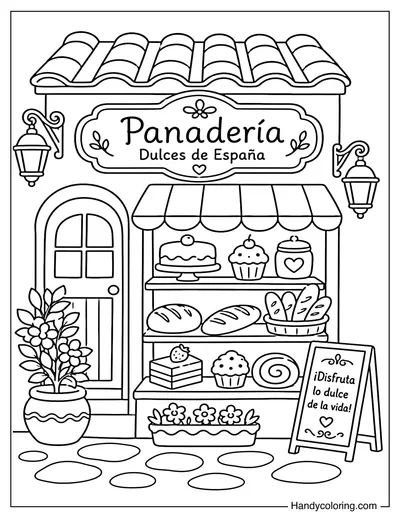 Spanish Bakery Scene