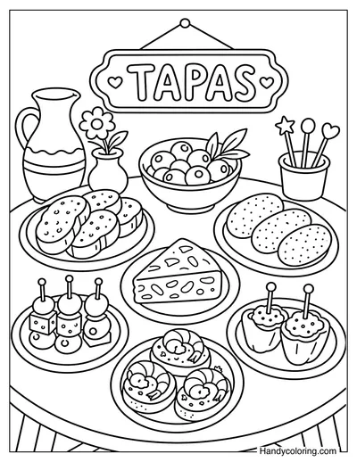 Spanish Tapas Table