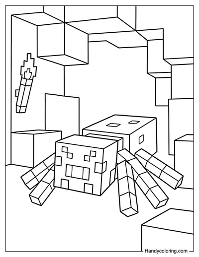 Spider Crawling in a Cave