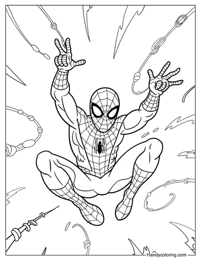 Spider-Man Coloring Page Printable