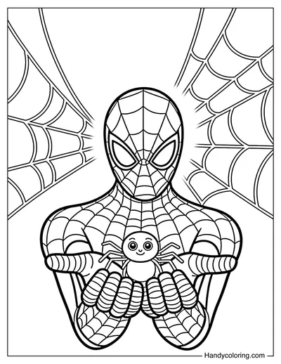 Spider-Man Holding Tiny Spider