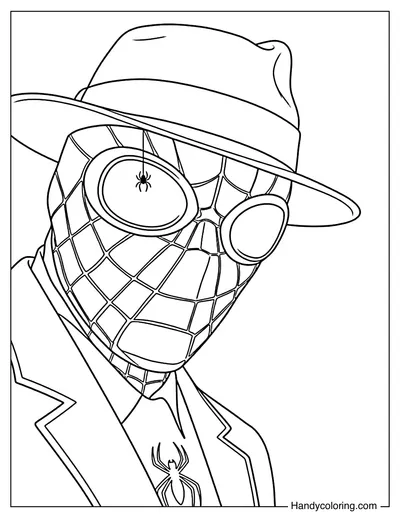 Spider-Man Noir in Fedora Hat