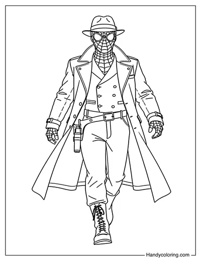 Spider Noir Walking Pose