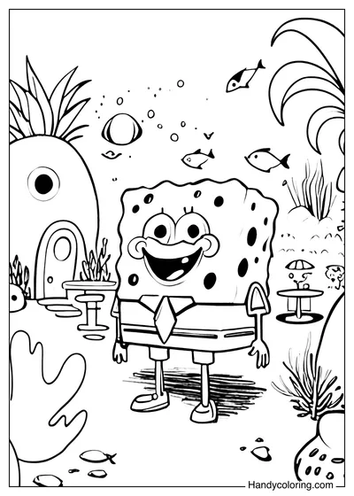 Spongebob Under the Sea Coloring Book