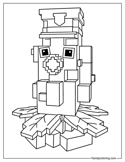 SpudBud Coloring Page Plants vs Brainrots