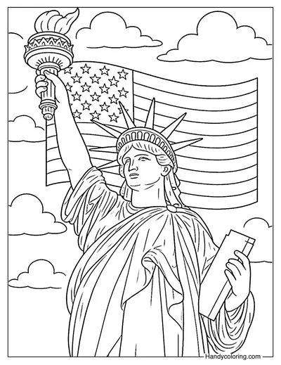 Statue of Liberty Coloring Page