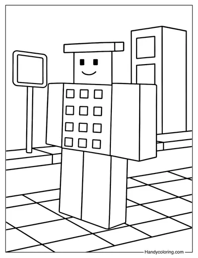 Steal a Brainrot Noobini Pizzanini Coloring Page