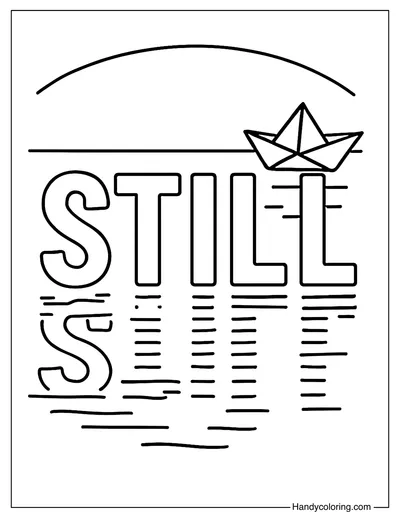 Still Coloring Page