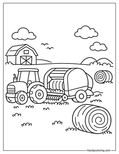 Straw Baler Machine