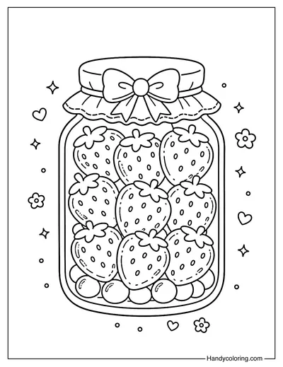Strawberry Candy Jar