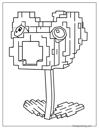 Strawberry Plants vs Brainrots Coloring Page