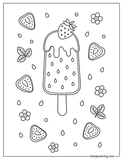 Strawberry Popsicle