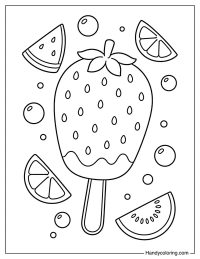 Strawberry Popsicle Summer