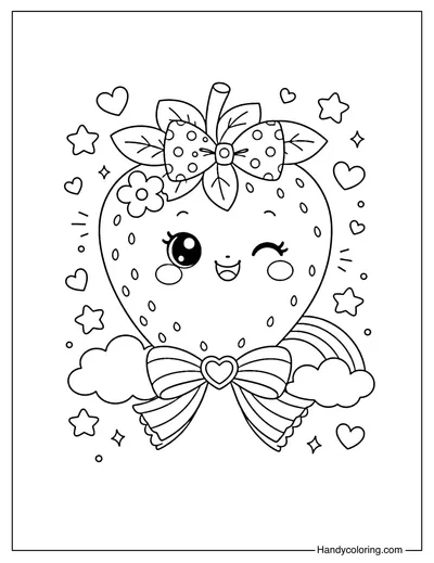 Strawberry with Accessories