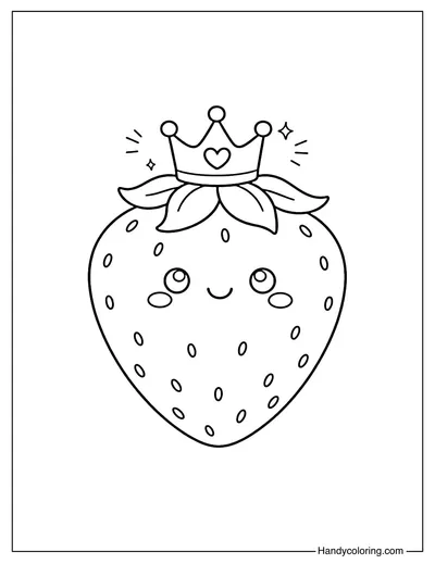Strawberry with Tiny Crown