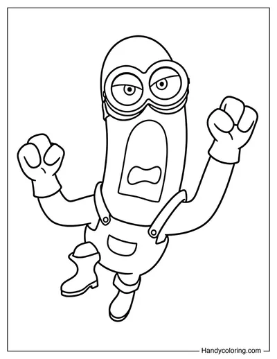 Stretchy Mega Minion Tim Screaming