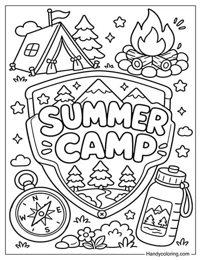 Summer Camp Badge Collection