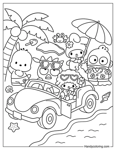 Summer Road Trip with Sanrio Crew