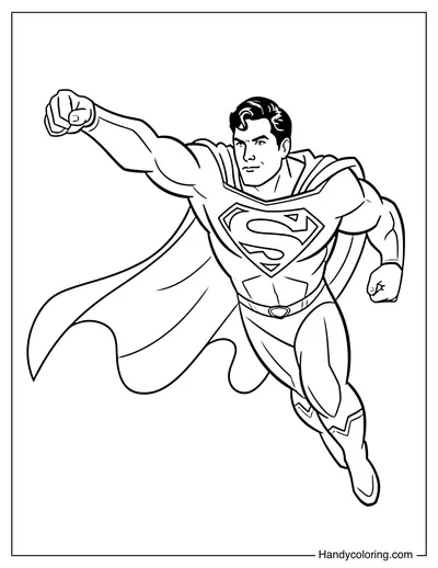 Superman Flying Forward